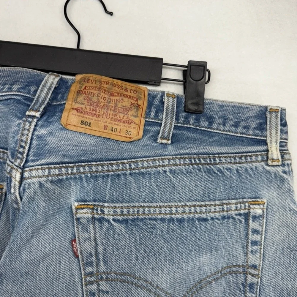 Vintage Levis Jeans men's 40x30 Fits 38x30 Blue Denim 501xx 501 XX Made IN USA